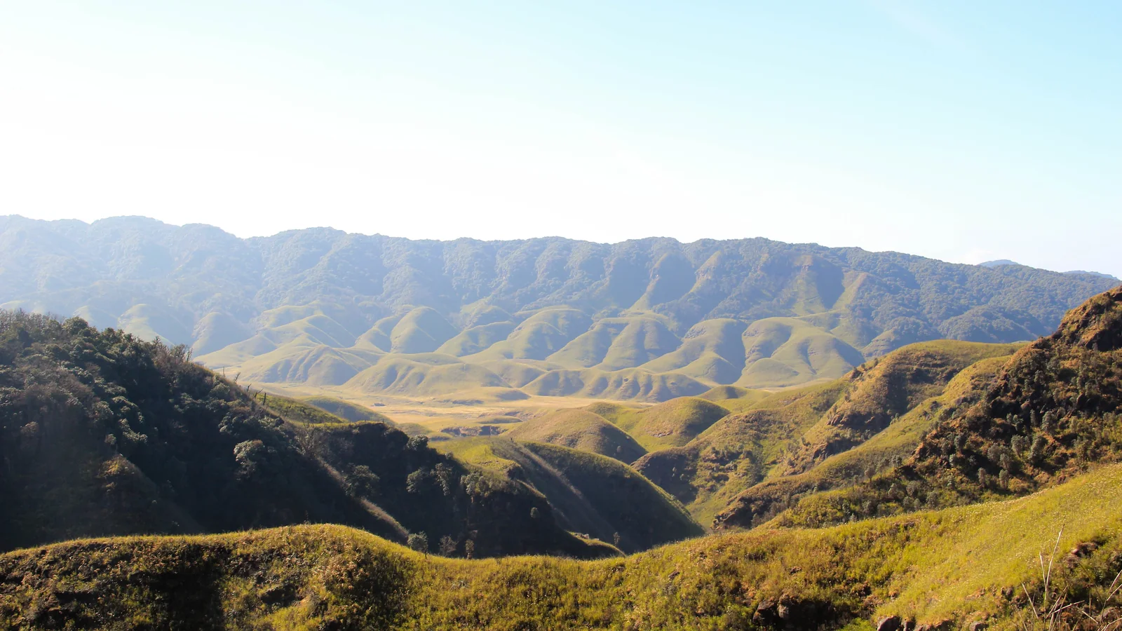 Rolling green hills and valleys in Nagaland